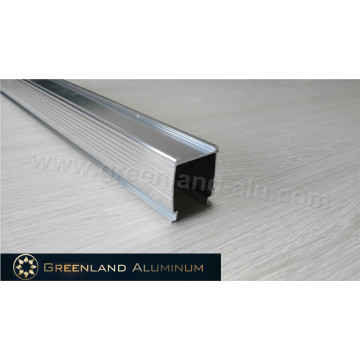 Анодированный серебристый алюминий Braketing Curtain Track для сотового оттенка
